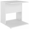 Fehér forgácslap kisasztal 45 x 45 x 48 cm