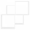 Fehér forgácslap fali kockapolc 80 x 15 x 78,5 cm