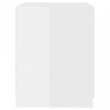 Magasfényű fehér mosógépszekrény 71 x 71,5 x 91,5 cm