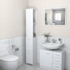 Fehér forgácslap fürdőszobaszekrény 25 x 25 x 170 cm