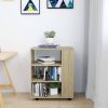 Sonoma-tölgy forgácslap kerekes szekrény 60 x 35 x 75 cm