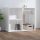 Magasfényű fehér szerelt fa pipereszekrény 80 x 40 x 65 cm