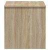 Sonoma tölgy színű szerelt fa dohányzóasztal 102x50,5x52,5 cm