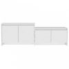 Magasfényű fehér forgácslap tv-szekrény 146,5 x 35 x 50 cm