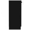 Fekete szerelt fa tálalóasztal 60 x 30 x 70 cm