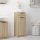 Sonoma tölgy színű szerelt fa fürdőszobaszekrény 32x34x90 cm