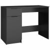 Fekete szerelt fa íróasztal 100 x 50 x 75 cm