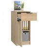 Sonoma-tölgy szerelt fa íróasztalszekrény 33,5x50x75 cm