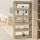 Sonoma-tölgyszínű térelválasztó/könyvszekrény 80 x 30 x 166 cm