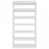 Magasfényű fehér könyvszekrény/térelválasztó 100 x 30 x 198 cm
