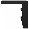 Fekete fatermék fali bárasztal 102 x 45 x 103,5 cm