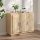 Sonoma-tölgyszínű szerelt fa tálalóasztal 92 x 35 x 75 cm