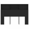 Fekete áthidaló szekrény 140x19x103,5 cm