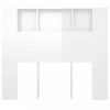 Magasfényű fehér áthidaló szekrény 120 x 18,5x 104,5 cm