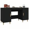 Fekete szerelt fa íróasztal 140 x 50 x 75 cm