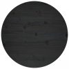 Fekete tömör fenyőfa asztallap Ø60 x 2,5 cm