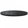 Fekete tömör fenyőfa asztallap Ø60 x 2,5 cm