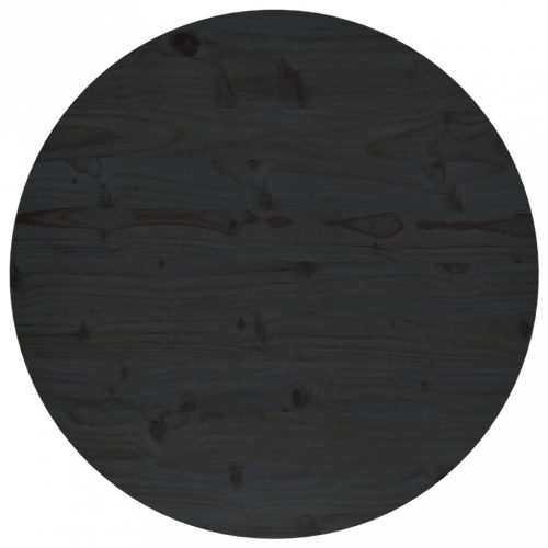 Fekete tömör fenyőfa asztallap ?70 x 2,5 cm