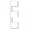 Fehér tömör fenyőfa könyvszekrény/térelválasztó 51x25x163,5 cm