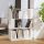 Fehér tömör fenyőfa könyvszekrény/térelválasztó 80x25x101 cm