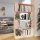 Tömör fenyőfa könyvszekrény/térelválasztó 80 x 25 x 132 cm