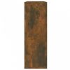Füstös tölgyszínű szerelt fa fali polc 104 x 20 x 58,5 cm