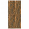 Füstös tölgy színű szerelt fa ruhásszekrény 80 x 52 x 180 cm