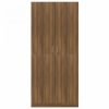 Barna tölgy színű szerelt fa ruhásszekrény 90x52x200 cm