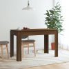 Barna tölgyszínű szerelt fa étkezőasztal 120 x 60 x 76 cm