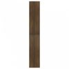 5 szintes barna tölgy színű fa könyvszekrény 80 x 30 x 189 cm