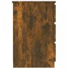 Füstös tölgy színű szerelt fa íróasztal 140 x 50 x 77 cm
