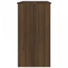 Barna tölgy színű szerelt fa íróasztal 80x40x75 cm