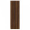 Barna tölgy színű szerelt fa fürdőszobaszekrény 30x30x95 cm