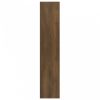 Barna tölgy színű szerelt fa fali polc 90 x 16 x 78 cm