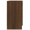 Barna tölgy színű szerelt fa mosdószekrény 63x30x54 cm