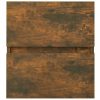 Füstös tölgy színű szerelt fa mosdószekrény 41 x 38,5 x 45 cm