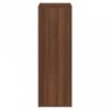 2 db barna tölgy színű szerelt fa tv-szekrény 30,5x30x90 cm