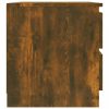 Füstös tölgyszínű szerelt fa éjjeliszekrény 50 x 39 x 43,5 cm