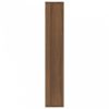 Barna tölgyszínű szerelt fa fali polc 36 x 16 x 90 cm