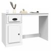 Fehér szerelt fa íróasztal fiókkal 115x50x75 cm