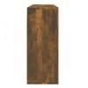 Füstös tölgyszínű szerelt fa fali szekrény 80x33x80 cm