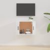 Magasfényű fehér fali tv-szekrény 57x34,5x40 cm