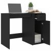 Fekete szerelt fa íróasztal 100 x 49 x 75 cm