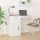 Magasfényű fehér színű szerelt fa íróasztal 100x49x75 cm