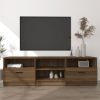 Barna tölgy színű szerelt fa tv-szekrény 150 x 33,5 x 45 cm