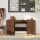 Barna tölgy színű szerelt fa íróasztal 140 x 50 x 75 cm