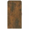 Füstös tölgy színű szerelt fa fali szekrény 60 x 30 x 60 cm