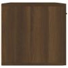 Barna tölgyszínű szerelt fa faliszekrény 60 x 36,5 x 35 cm