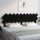Fekete tömör fenyőfa ágyfejtámla 196x3x80,5 cm