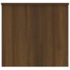 Barna tölgyszínű szerelt fa dohányzóasztal 102x55,5x52,5 cm
